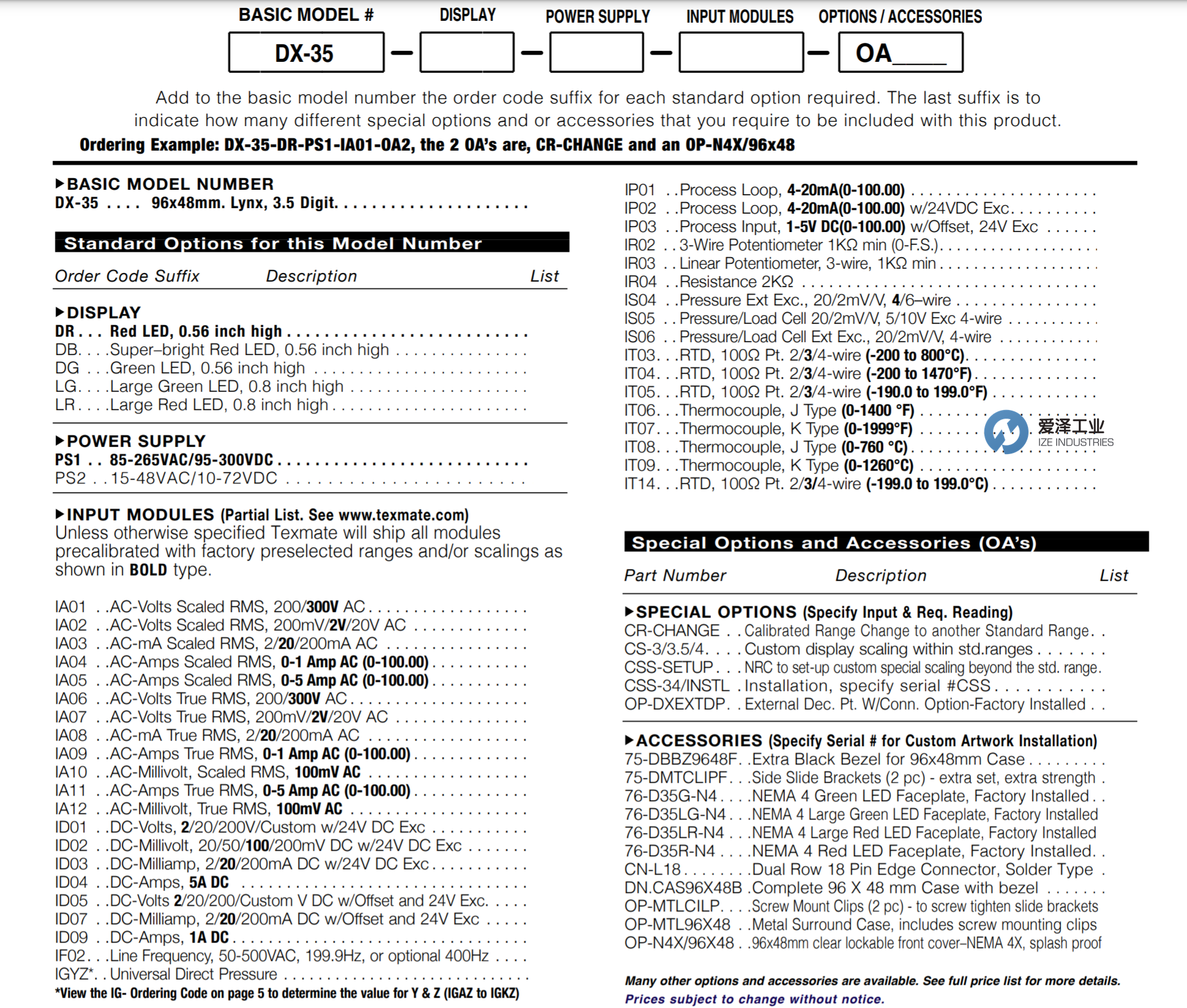 TEXMATE數字儀表 DX-35系列  愛澤工業(yè) izeindustries.png