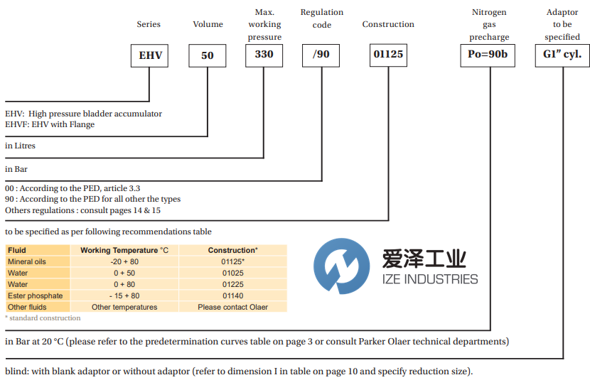 PARKER OLAER蓄能器EHV4-350 90 01125 愛(ài)澤工業(yè) ize-industries (2).png