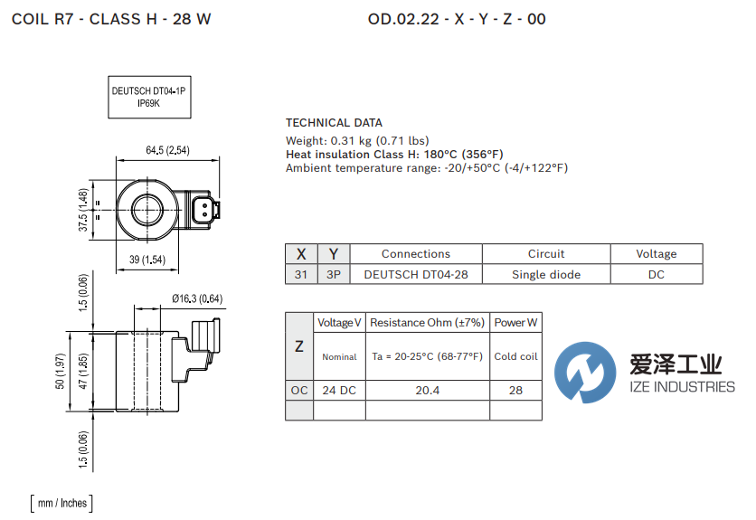 REXROTH電磁線圈OD0222313POC01 R934005309 愛澤工業(yè) izeindustries.png