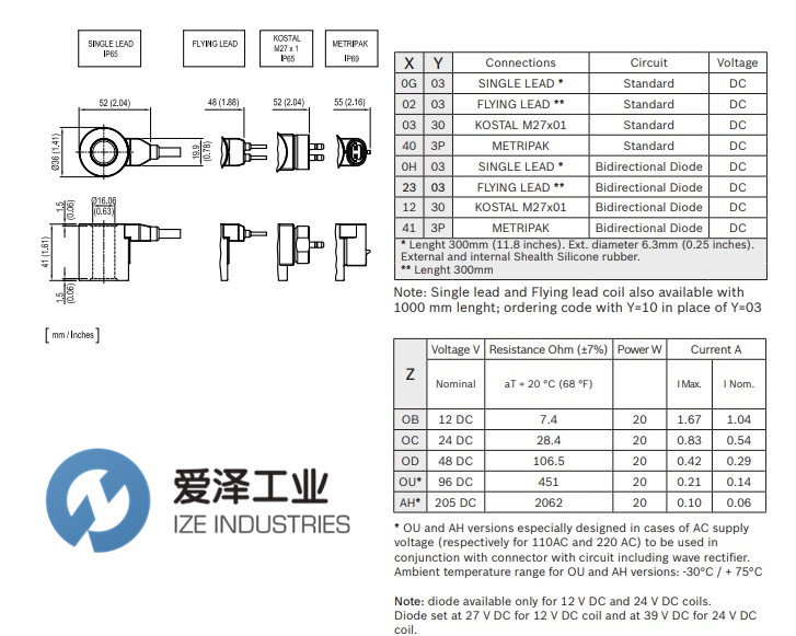 OIL CONTROL電磁閥線圈OD0236203POB00 R901394391 愛澤工業(yè) izeindustries (2).jpg