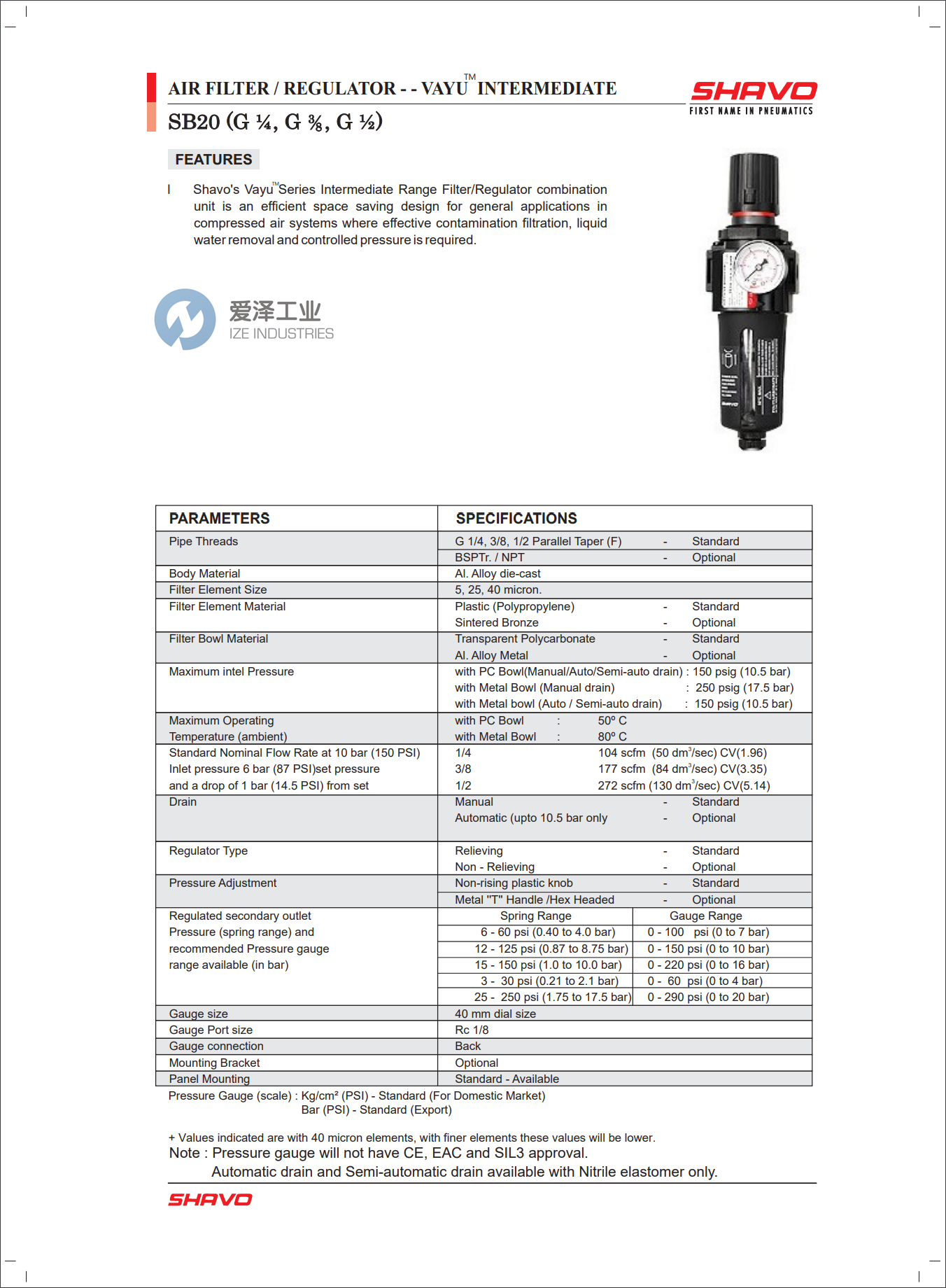 SHAVO空氣調(diào)節(jié)器SB20系列 愛澤工業(yè) izeindustries (1).png