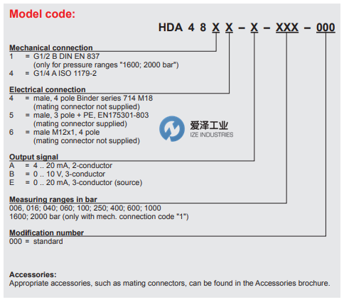 HYDAC壓力傳感器HDA4800系列 愛澤工業(yè) izeindustries（1）.png