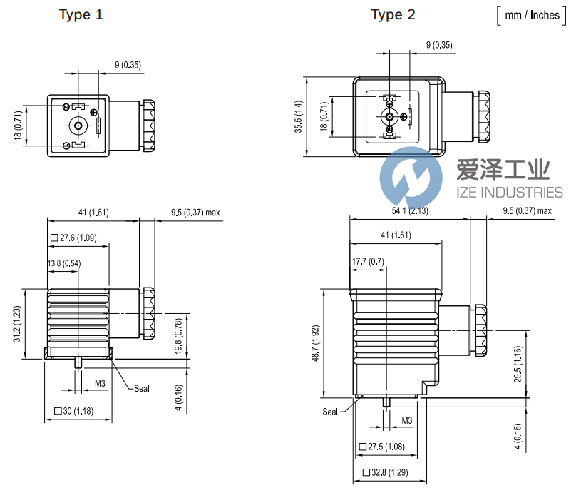 REXROTH電磁閥線圈插頭OD01690201OZ00 R934004353 愛澤工業(yè) ize-industries (2).png