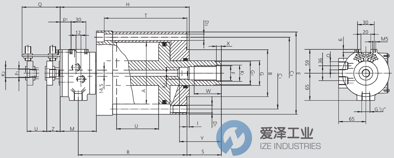 SMW旋轉(zhuǎn)液壓缸SIN-L-100 愛澤工業(yè) ize-industries (2).png