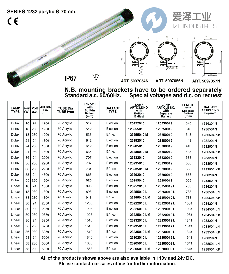 WESTELETTRIC機床照明燈123255010 愛澤工業(yè) ize-industries.jpg