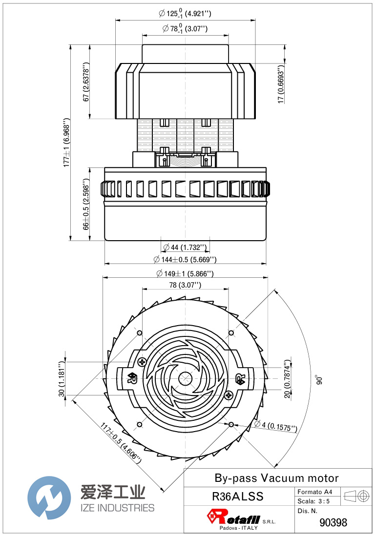 ROTAFIL電機(jī)R36ALSS 9077930愛澤工業(yè) izeindustries.jpg