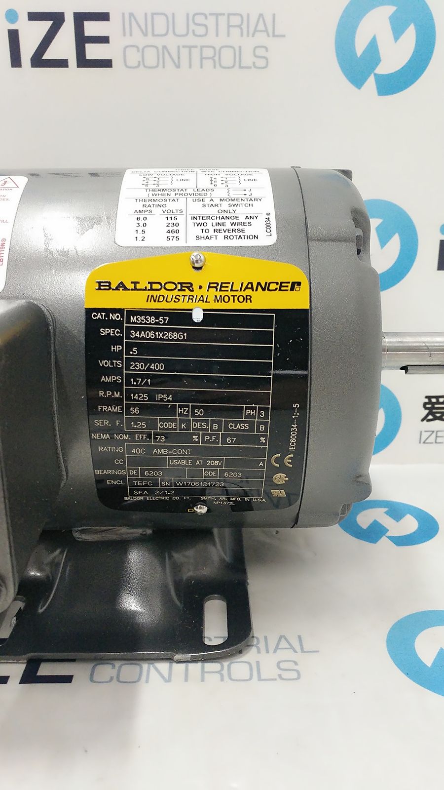 BALDOR RELIANCEN M3538-57 愛澤工業(yè) izeindustries 發(fā)貨照片 (5).jpg