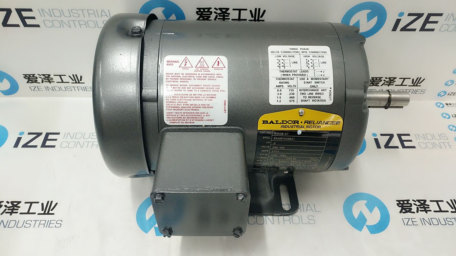 BALDOR RELIANCEN M3538-57 愛澤工業(yè) izeindustries 發(fā)貨照片 (2).jpg