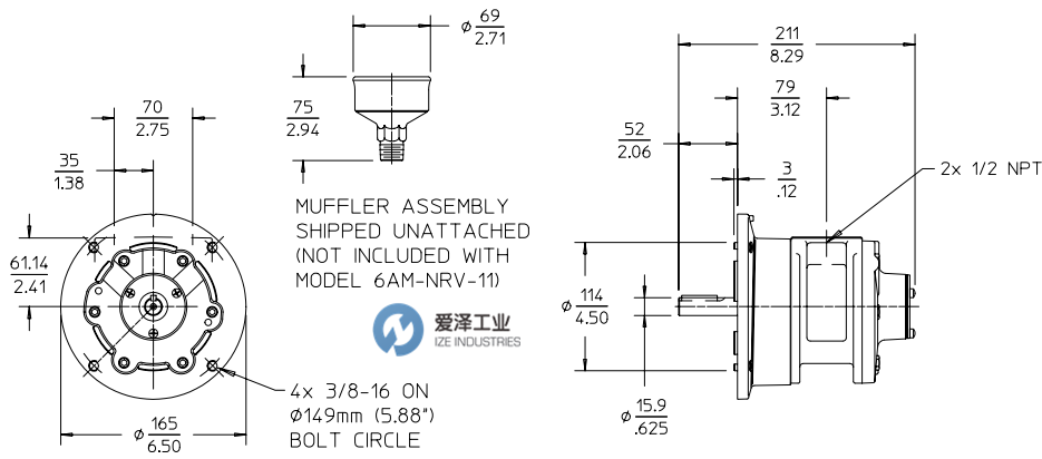 GAST馬達(dá)6AM-NRV-22A 愛澤工業(yè)izeindustries.png