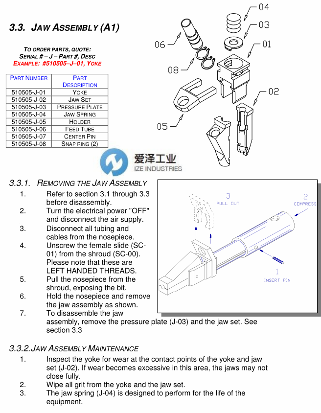 VISUMATIC物鏡轉(zhuǎn)換器J系列夾爪安裝附件愛(ài)澤工業(yè)izeindustries.png