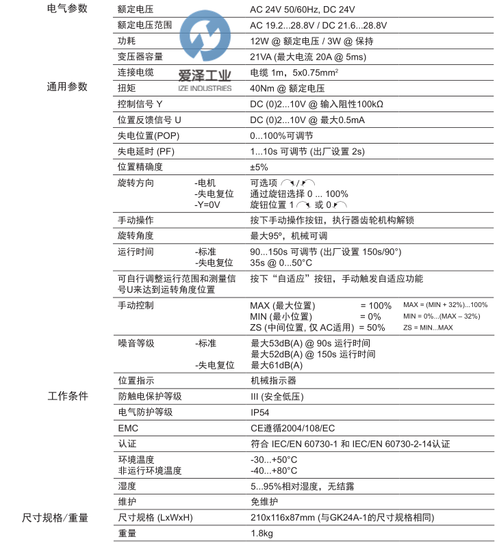 BELIMO風(fēng)閥執(zhí)行器GK24A-MF 愛澤工業(yè)izeindustries (2).png