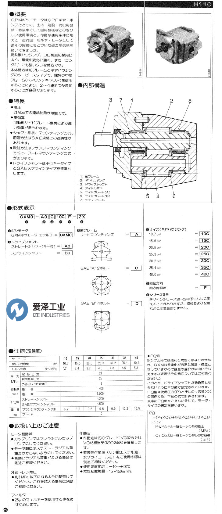 UCHIDA液壓泵GXM系列 愛澤工業(yè) izeindustries.png