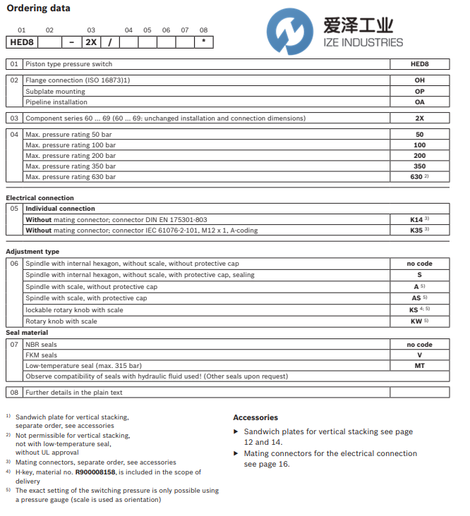 REXROTH壓力開關(guān)HSD8系列 愛澤工業(yè) izeindustries（1）.png